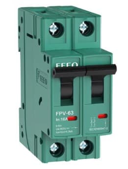 Yhaite 2 Pole 25A, 550VDC MCB